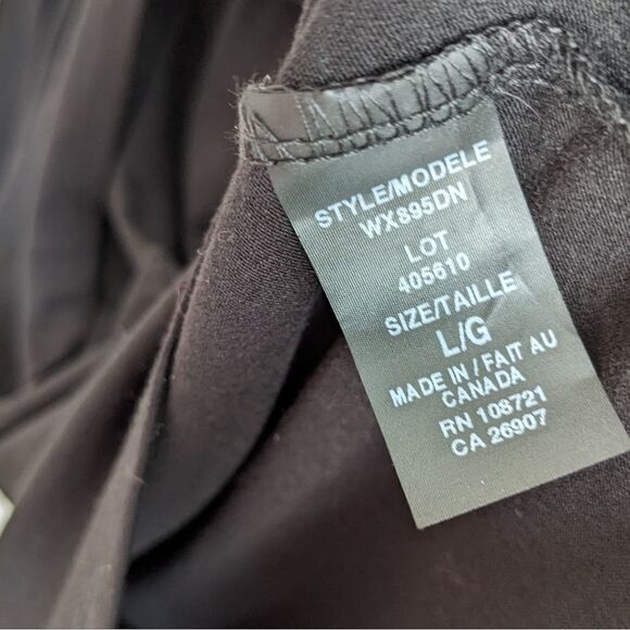 STUDIO MATERNITY Black wrap maternity dress NWT Large @i1 - Picture 4 of 11